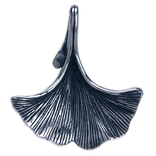 Zilveren Hanger Ginkgo blad