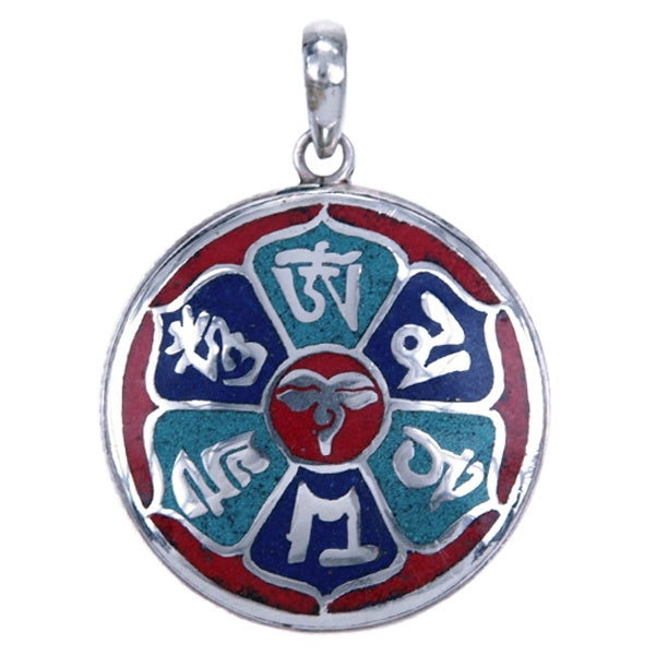 Symbool Hanger Lotus met Mantra's - 2