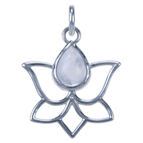 Symbool Hanger Lotus met Maansteen - 2