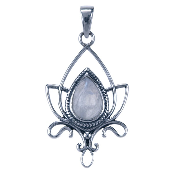 Symbool Hanger Lotus met Maansteen - 8