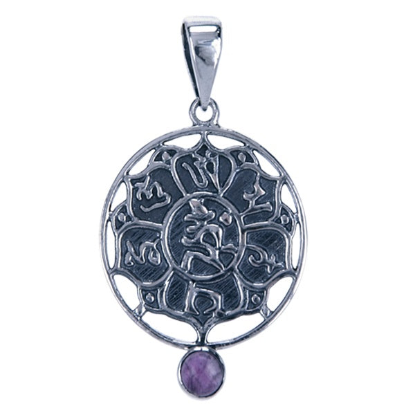 Symbool Hanger Lotus met Mantra
