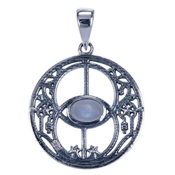 Symbool Hanger Chalice Well met Maansteen