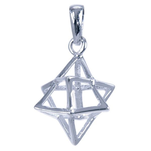 Zilveren Hanger Merkaba