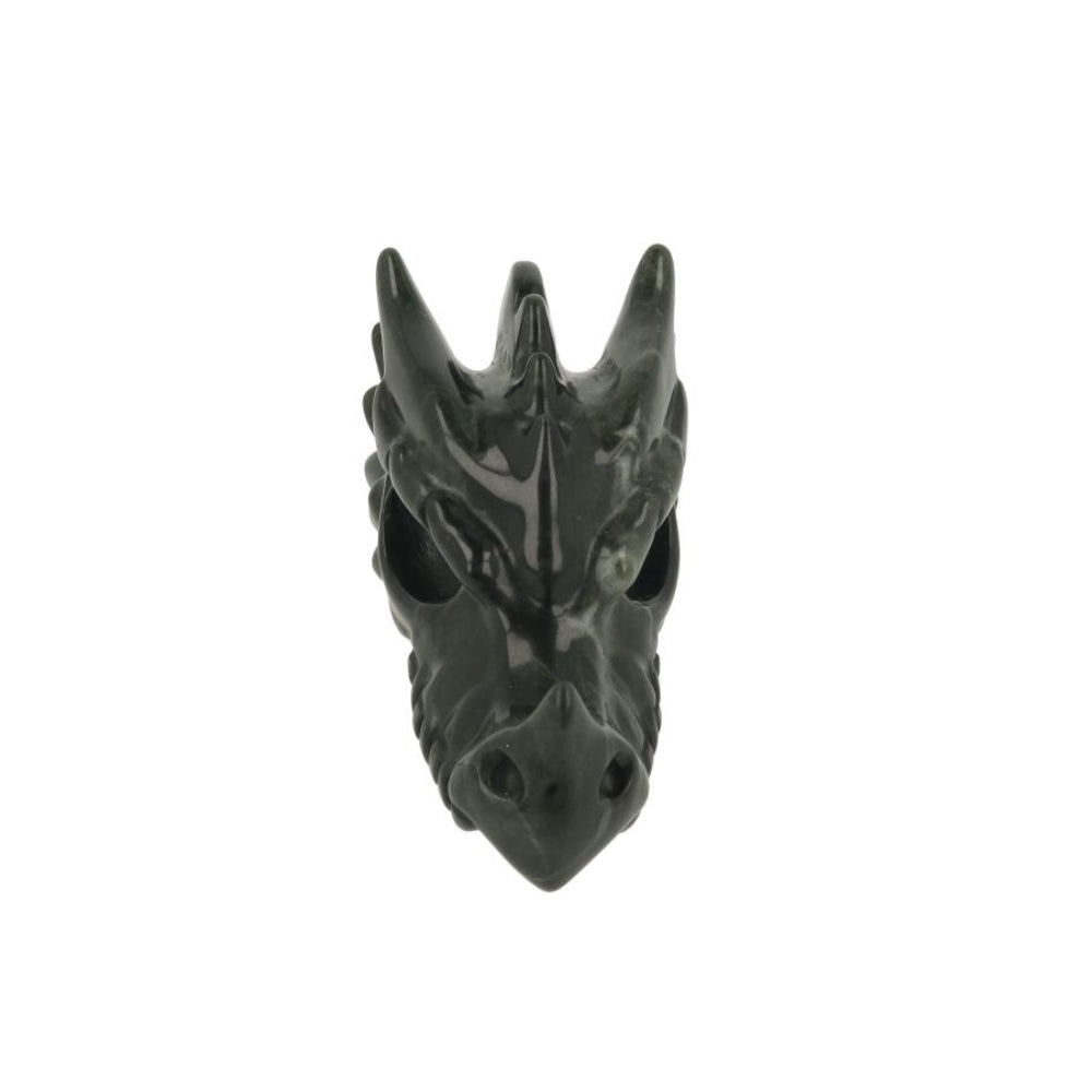 Nine Dragon Jade Dragon Skull - 1