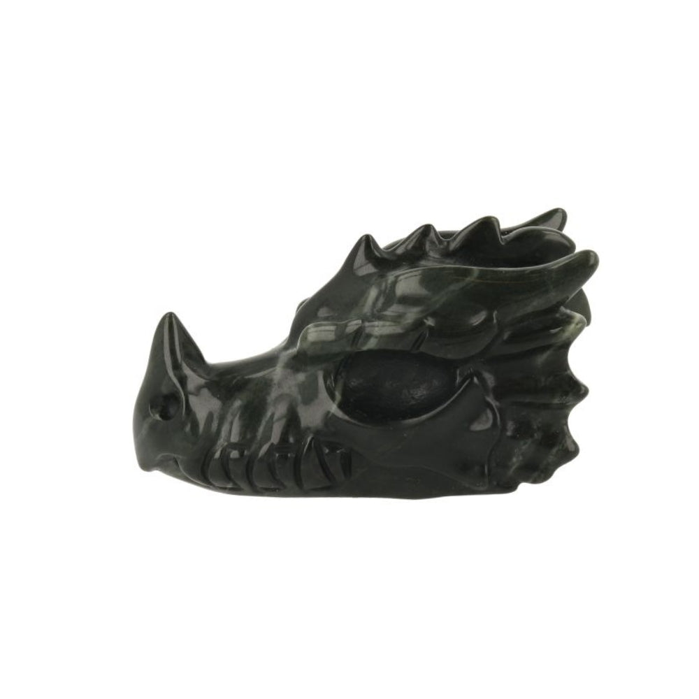 Nine Dragon Jade Dragon Skull - 1