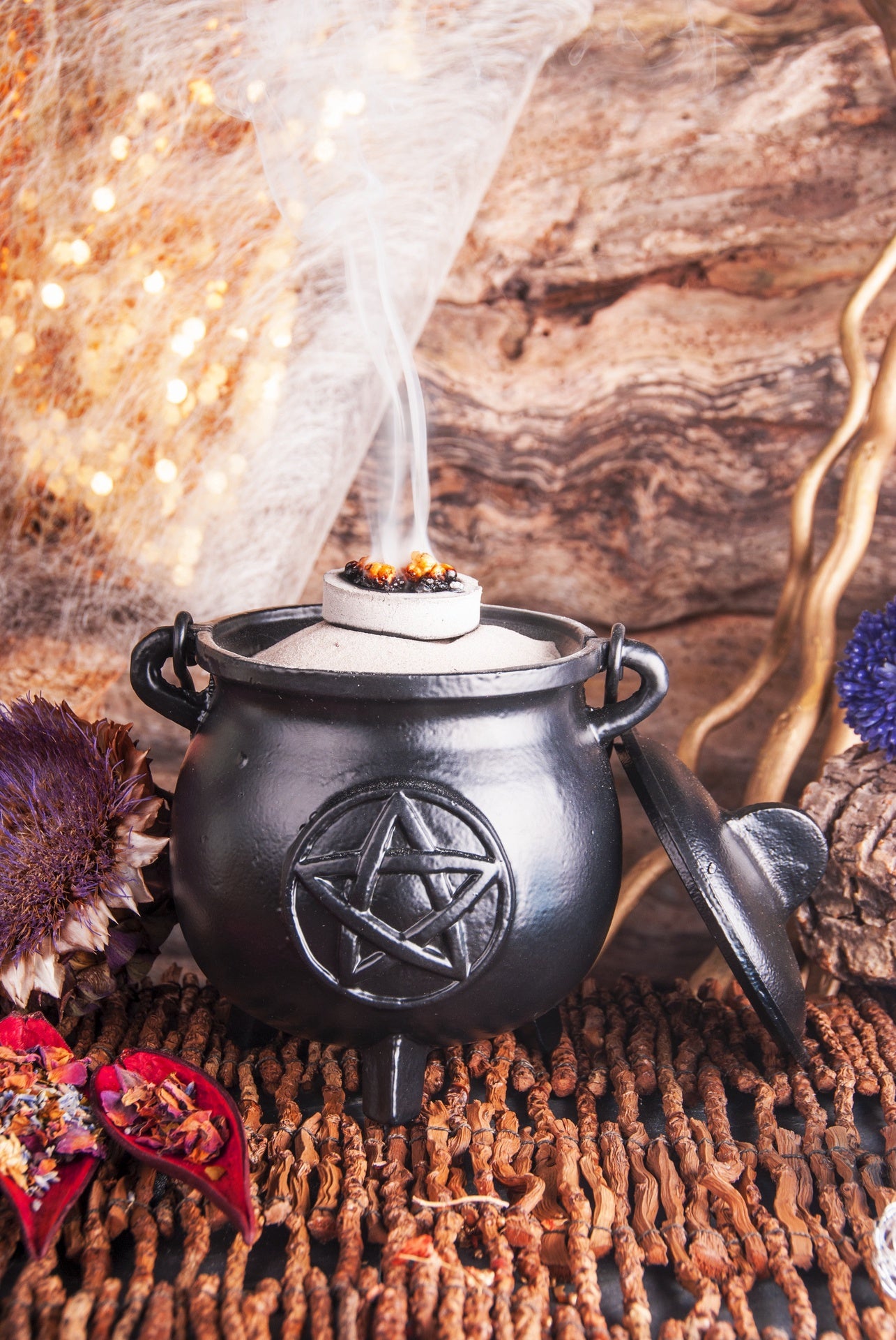 Witch cauldron Pentagram 14,5x12,5