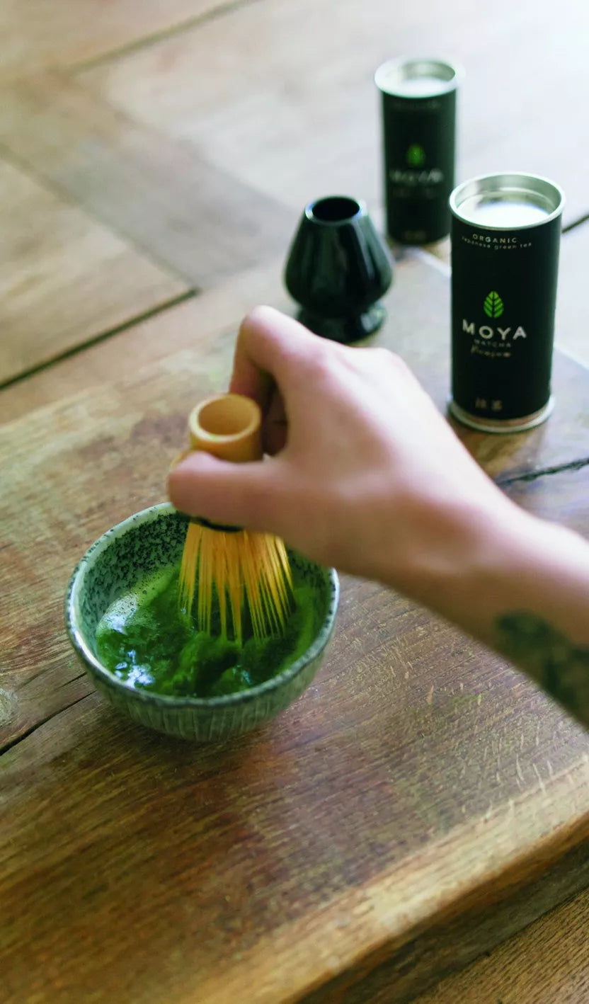 Moya Chasen Bamboe Matcha Klopper