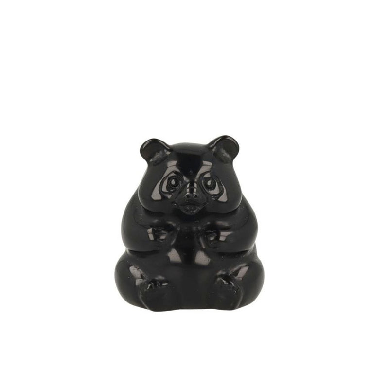 Zwarte Obsidiaan Panda Klein