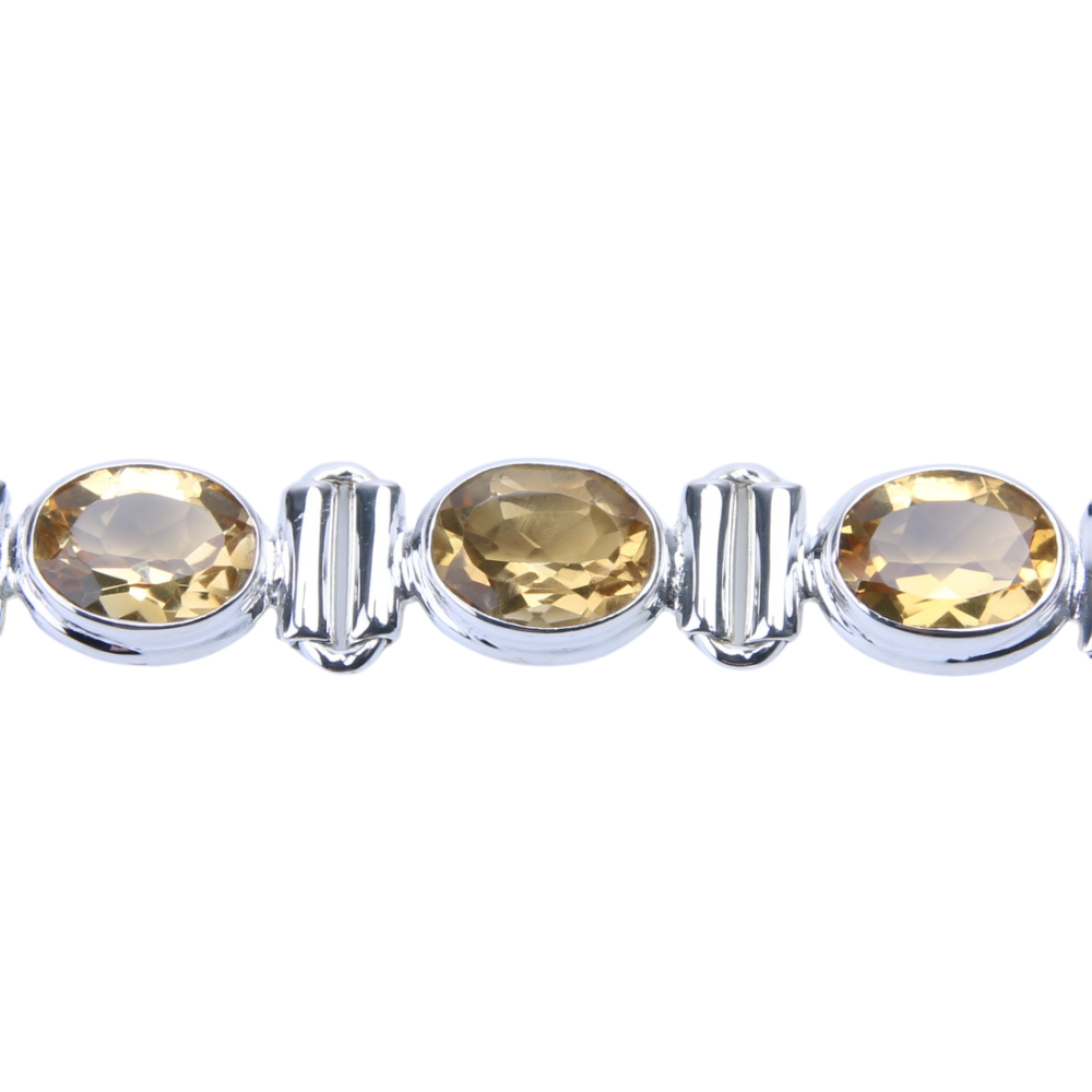 Zilveren armband Citrien - 1