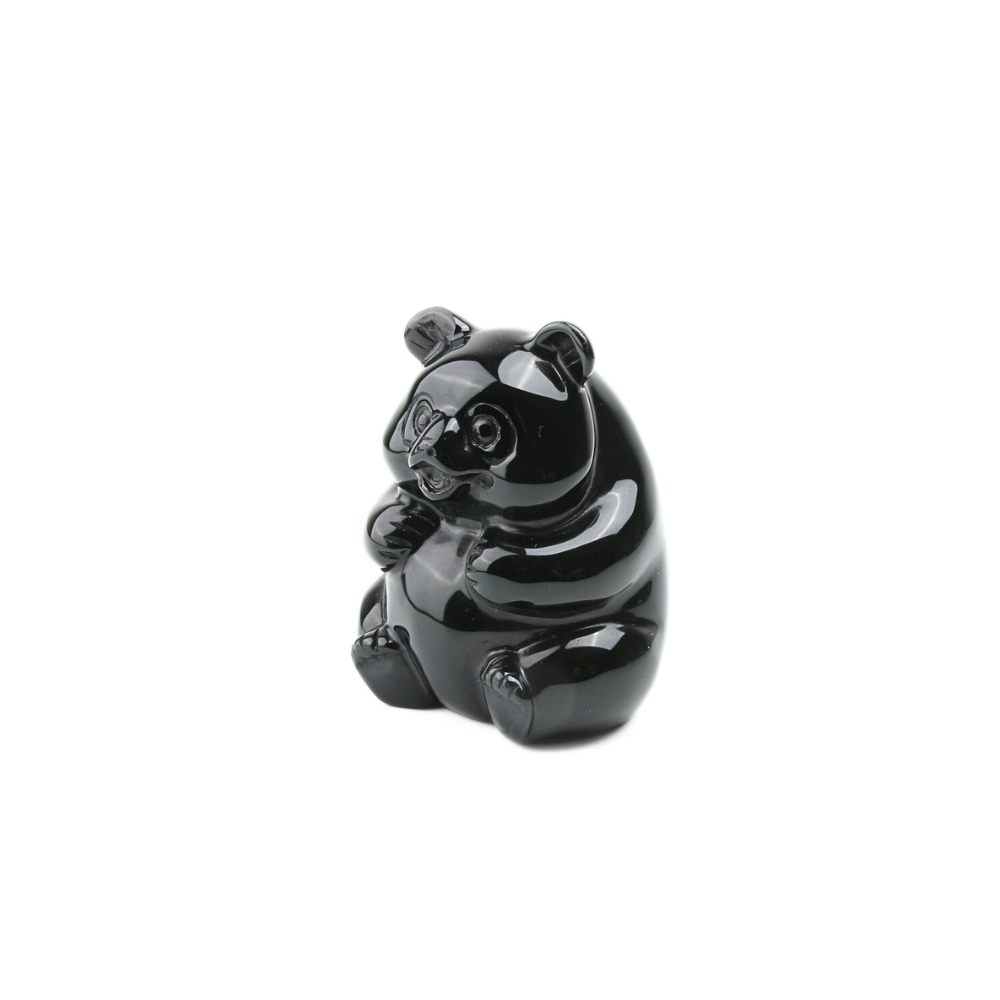 Panda Zwarte Obsidiaan