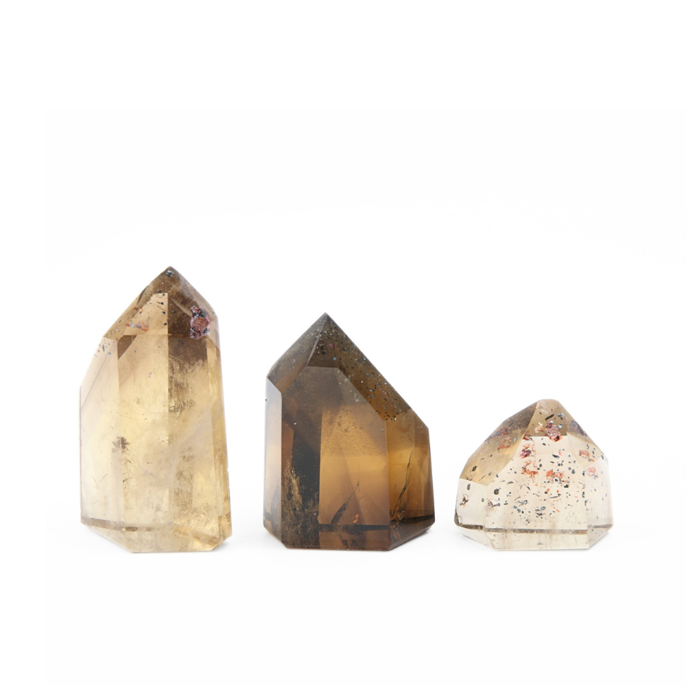 Set Citrien Punten met hematiet - 1