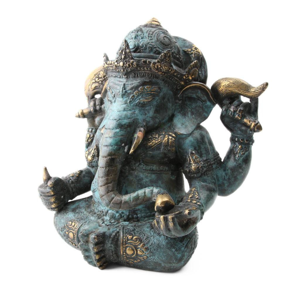 Ganesha Messing Patina Large