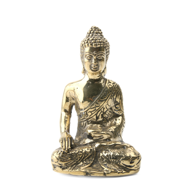 Boeddha Bhumisparsha Mudra Gold Plated