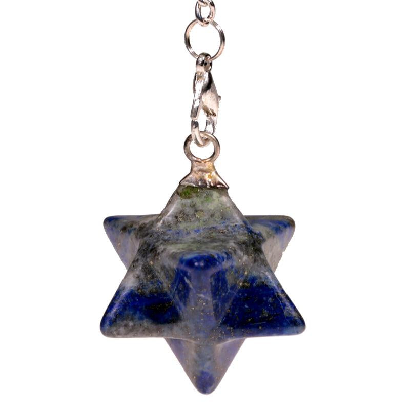 Lapis Lazuli Merkaba pendel achtpuntig