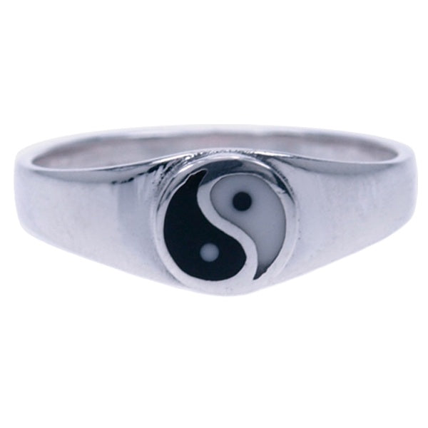 Zilveren ring Ying Yang