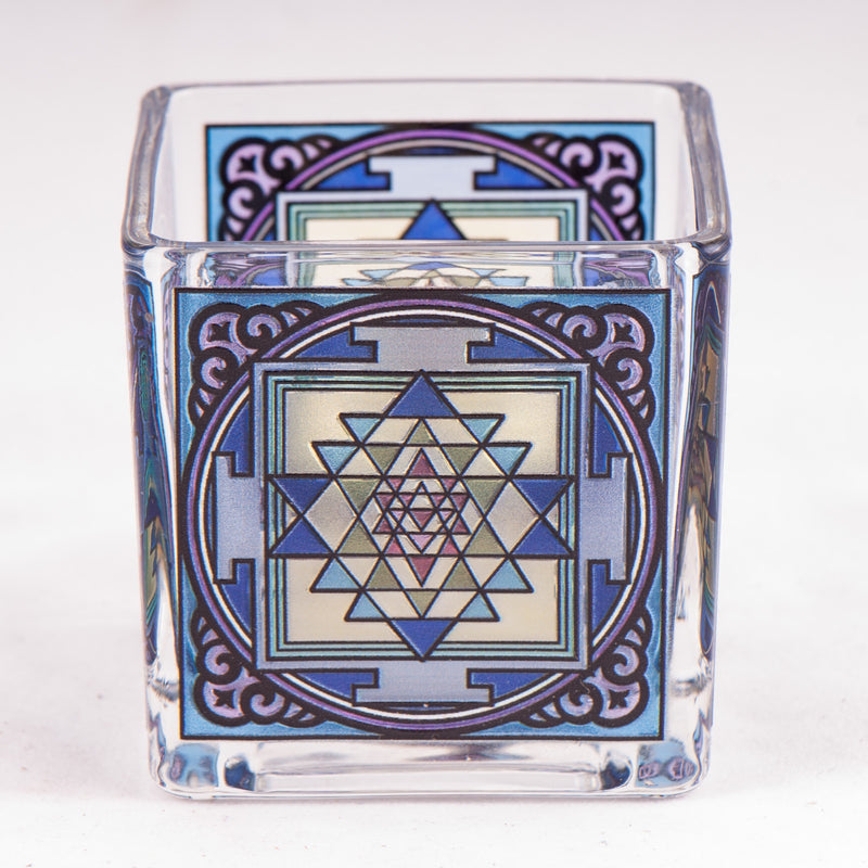 Theelichtglas Shri Yantra