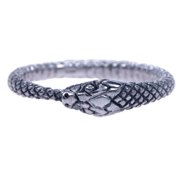 Zilveren ring Ouroboros