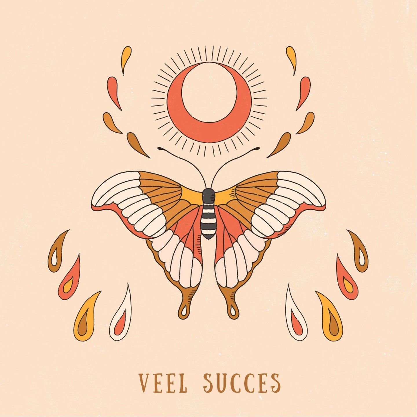 Postkaart  - Veel Succes