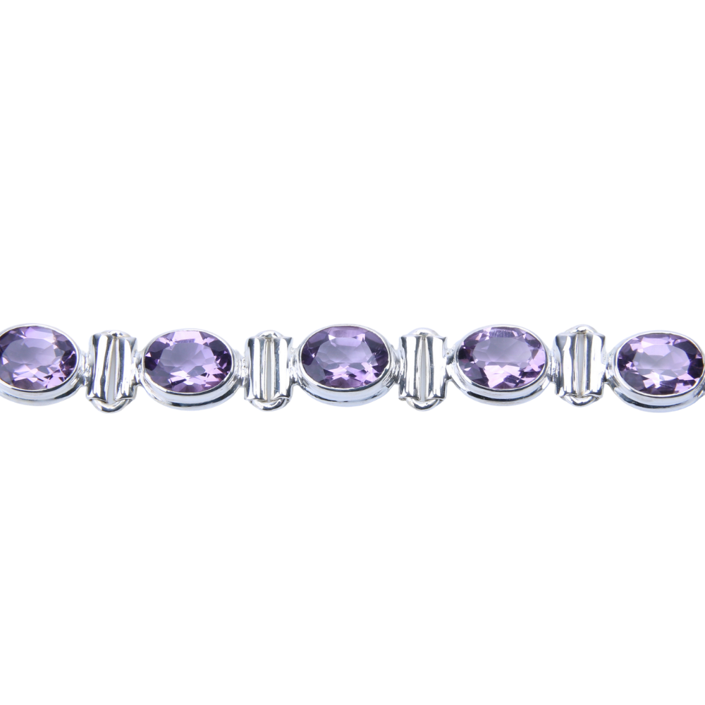 Zilveren armband Amethist - 3