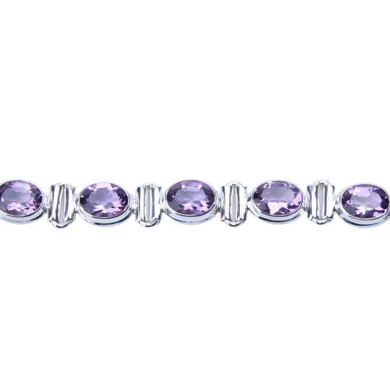 Zilveren armband Amethist - 3