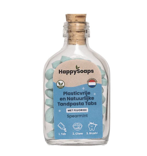 HappySoaps Tandpasta Tabs - Met Fluoride - Spearmint
