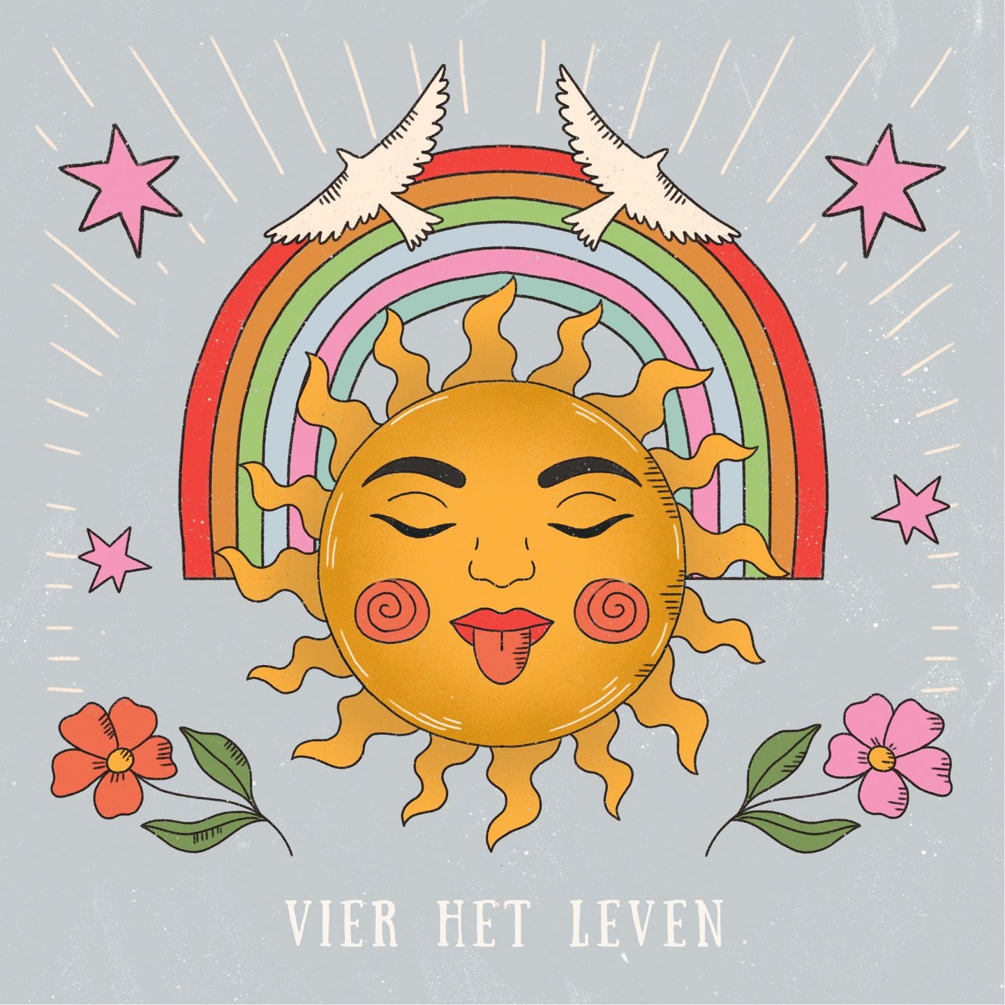 Postkaart - Vier Het Leven