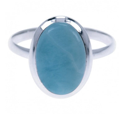 Zilveren ring Larimar