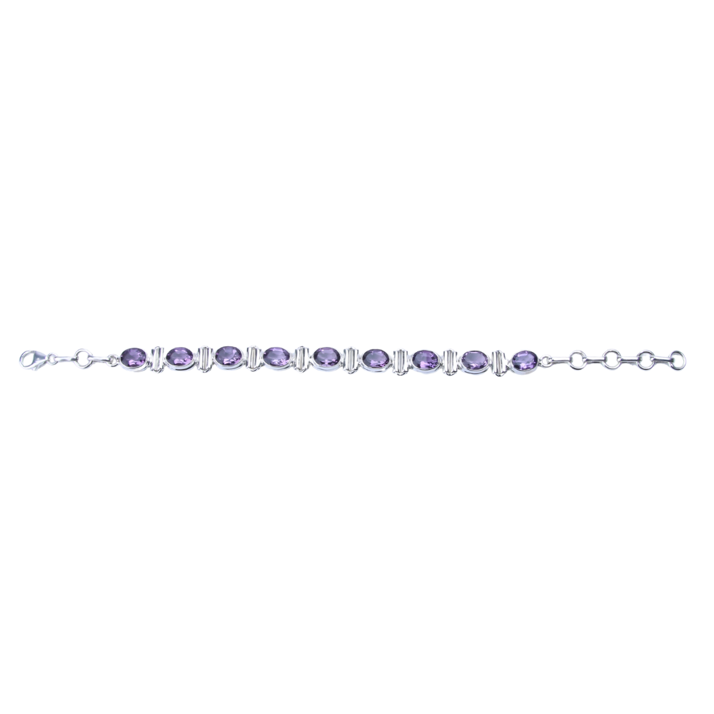 Zilveren armband Amethist - 4