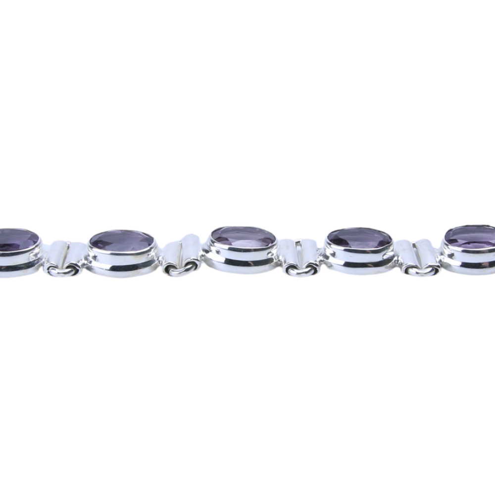Zilveren armband Amethist - 4