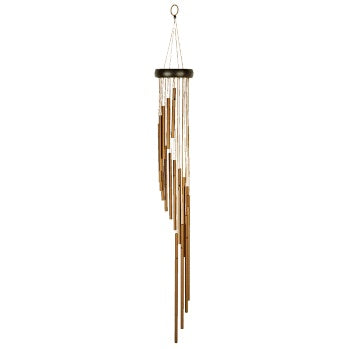 Windgong spiraal 89 cm brons