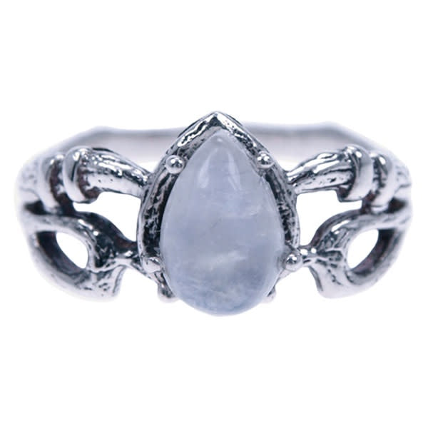 Zilveren ring Maansteen 9