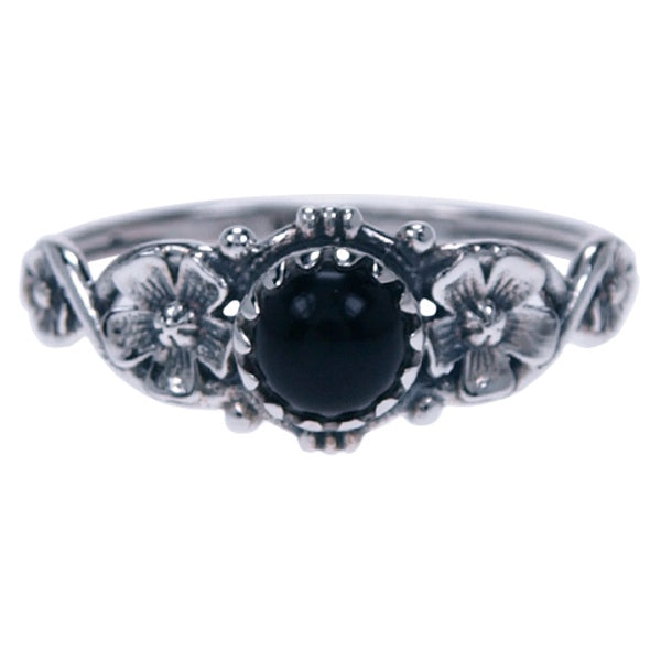 Zilveren ring Onyx 2