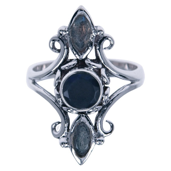 Zilveren ring Labradoriet 3