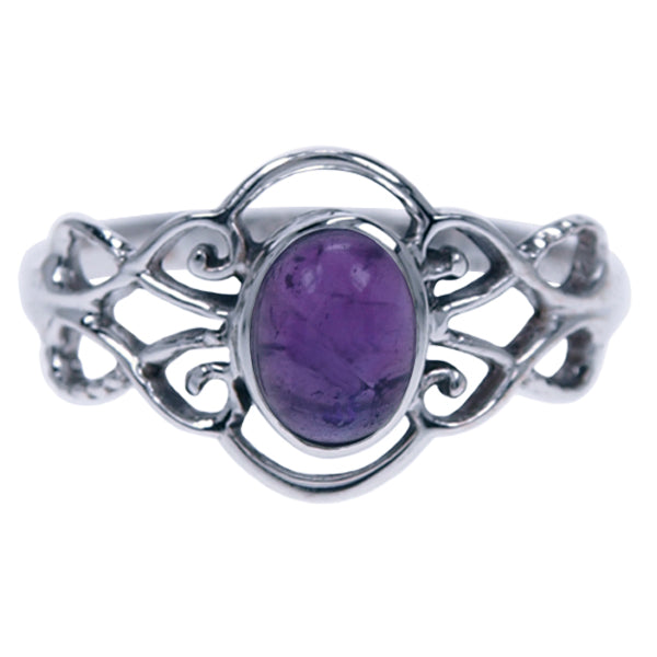 Zilveren ring Amethist 1