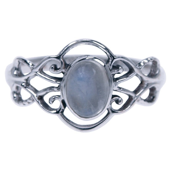 Zilveren ring Maansteen 4