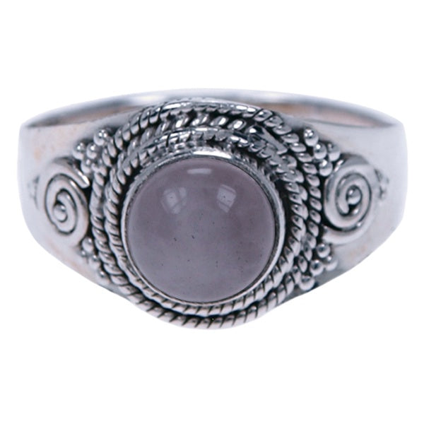 Zilveren ring Rozenkwarts 2