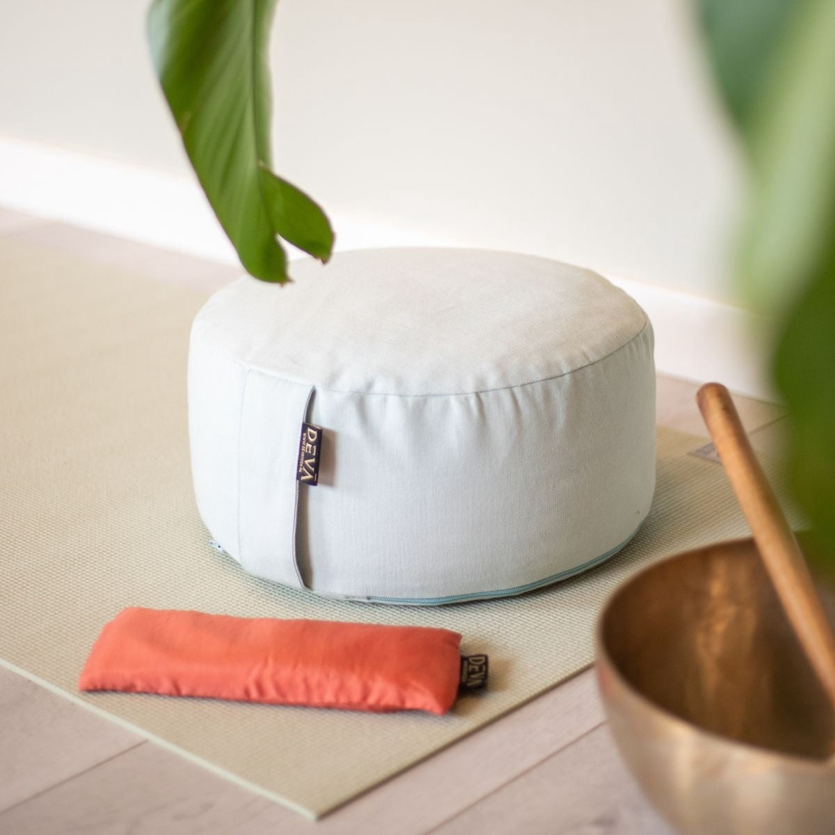 Deva Yoga - Meditatiekussen bio katoen - Mint Green