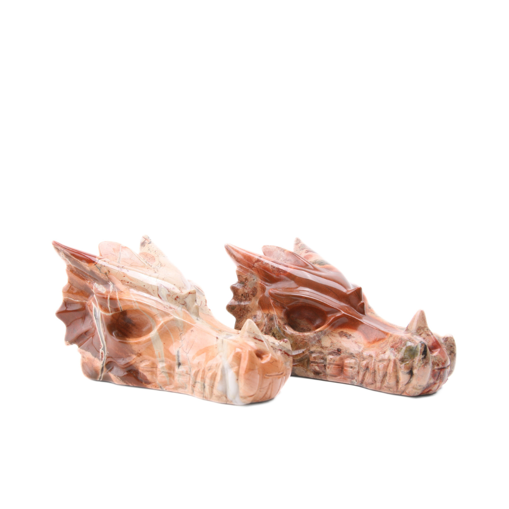 Rode Jaspis Drakenskull - 2