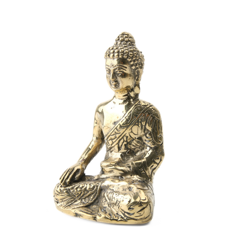Boeddha Bhumisparsha Mudra Gold Plated