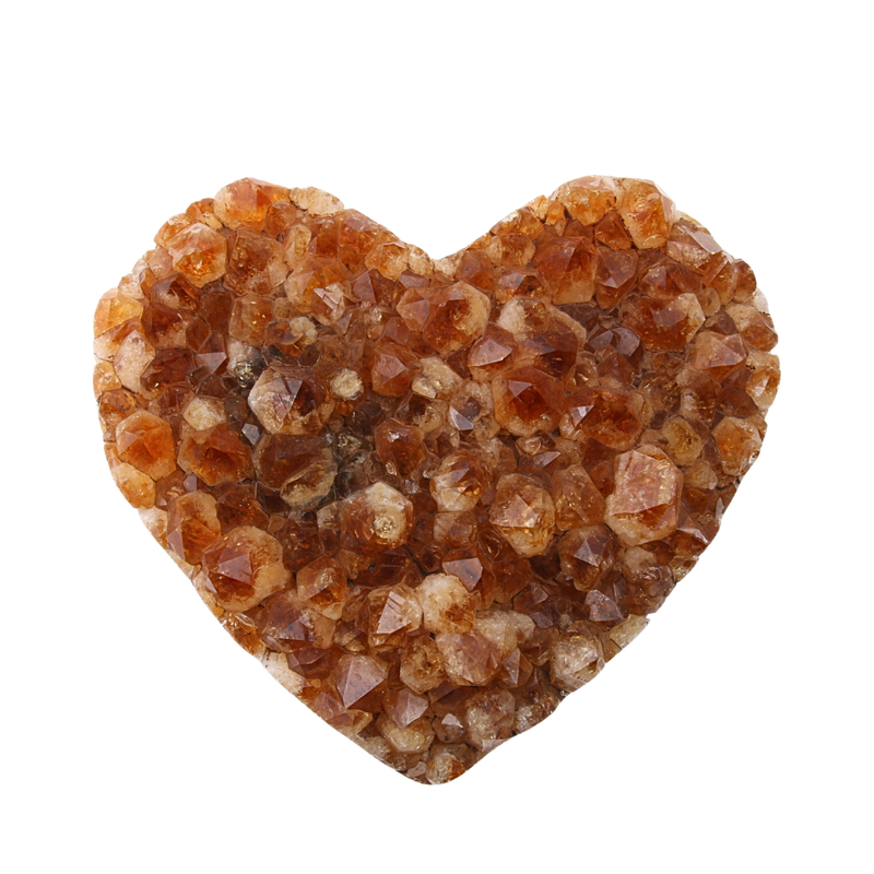 Gebrande Amethist - ‘Citrien’ Ruw Hart – 4