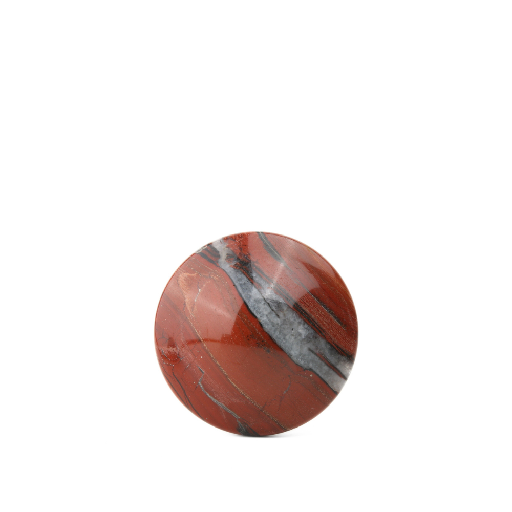 Jaspis Rood met Jade Ivory Paddenstoel - 4