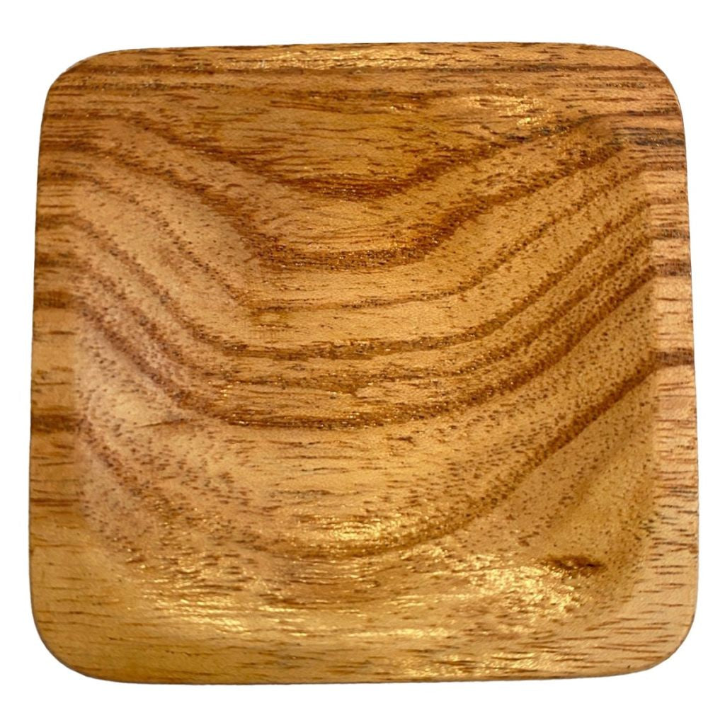 Schaaltje voor amberblokjes hout - vierkant