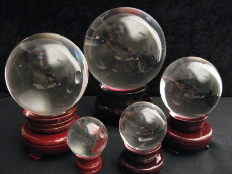 Glazen kristallen bol op voet 15 cm