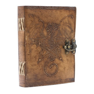 Lederen Dragon Notebook (20x15 cm)