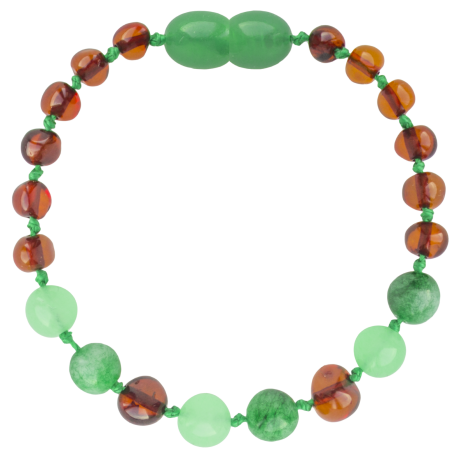 Barnsteen armband kinderen groene Jade Baroque