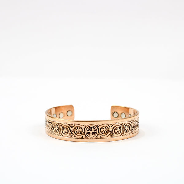 Koperen armband, magnetische armband heren, koperen Tree of Life