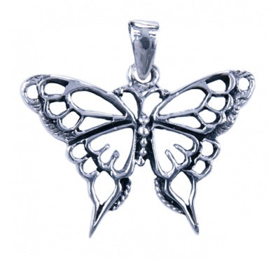 Zilveren Hanger Vlinder