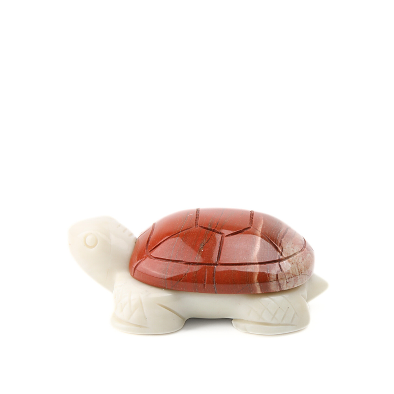 Jaspis Rood met Jade Ivory Schildpad - 6