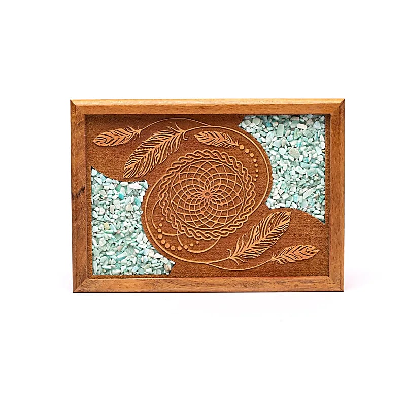 Tarot- of sieradendoos dromenvanger amazoniet