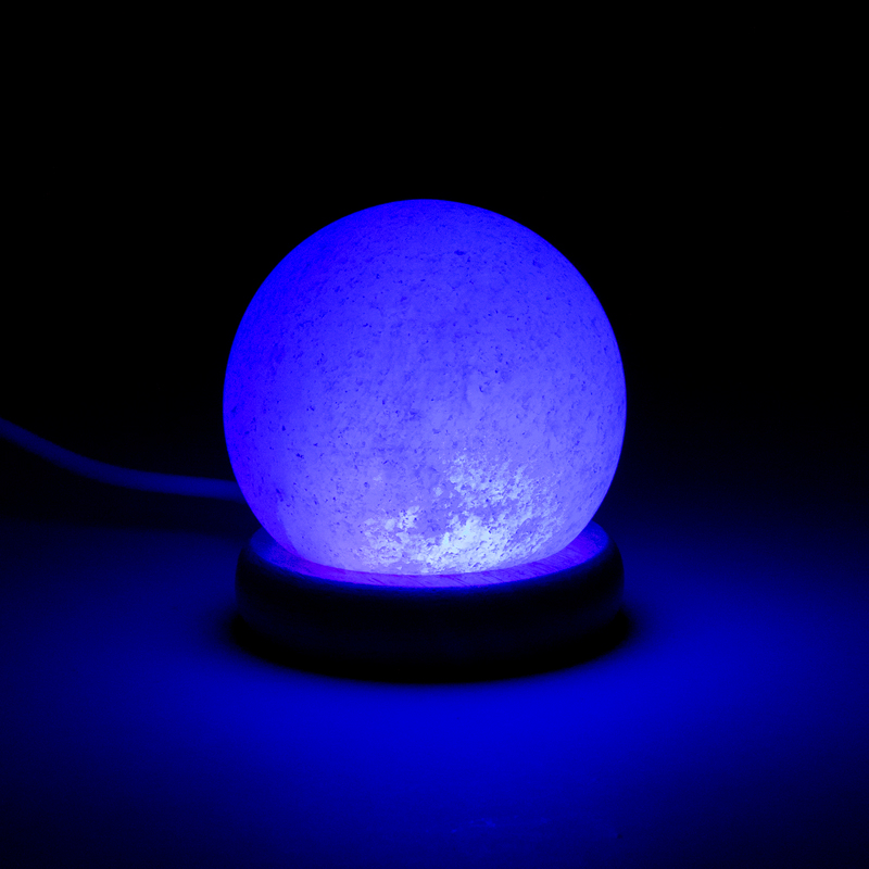 Mini Mood zoutlampje bol wit USB + LED